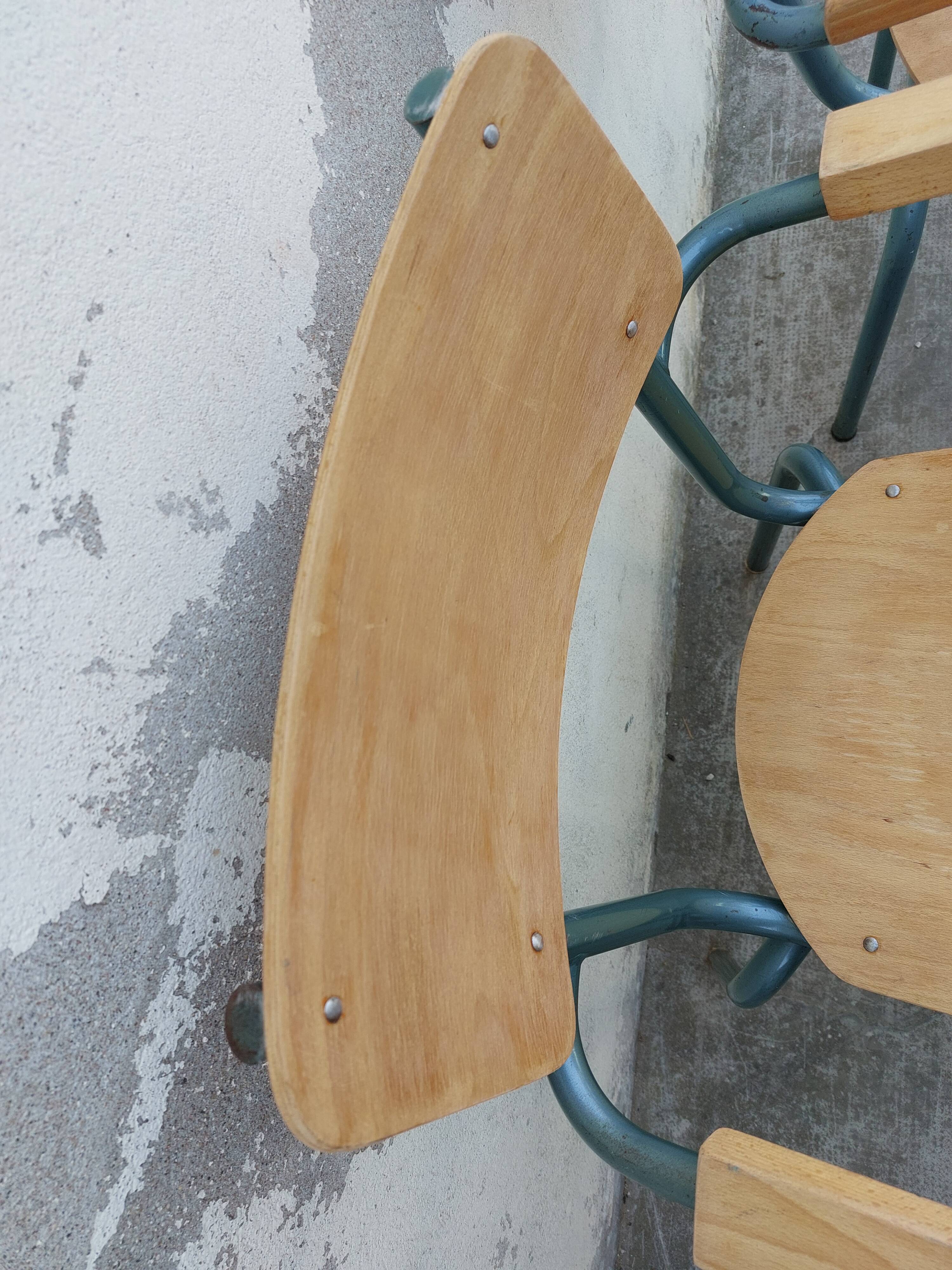 Pair of schoolmaster's chairs