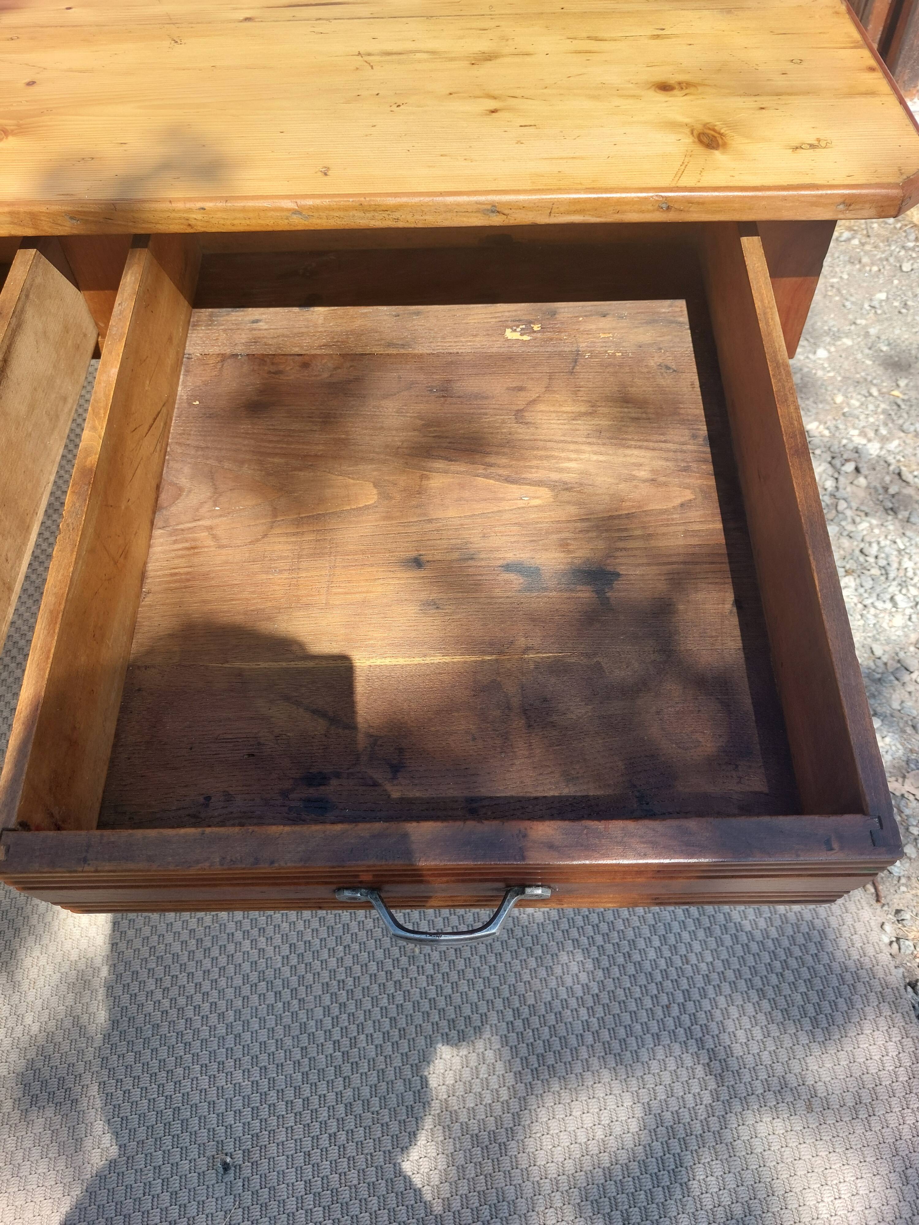 bistro table, countryside or office, 2 drawers
