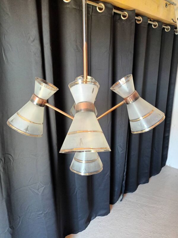 Lustre ancien 6 feux