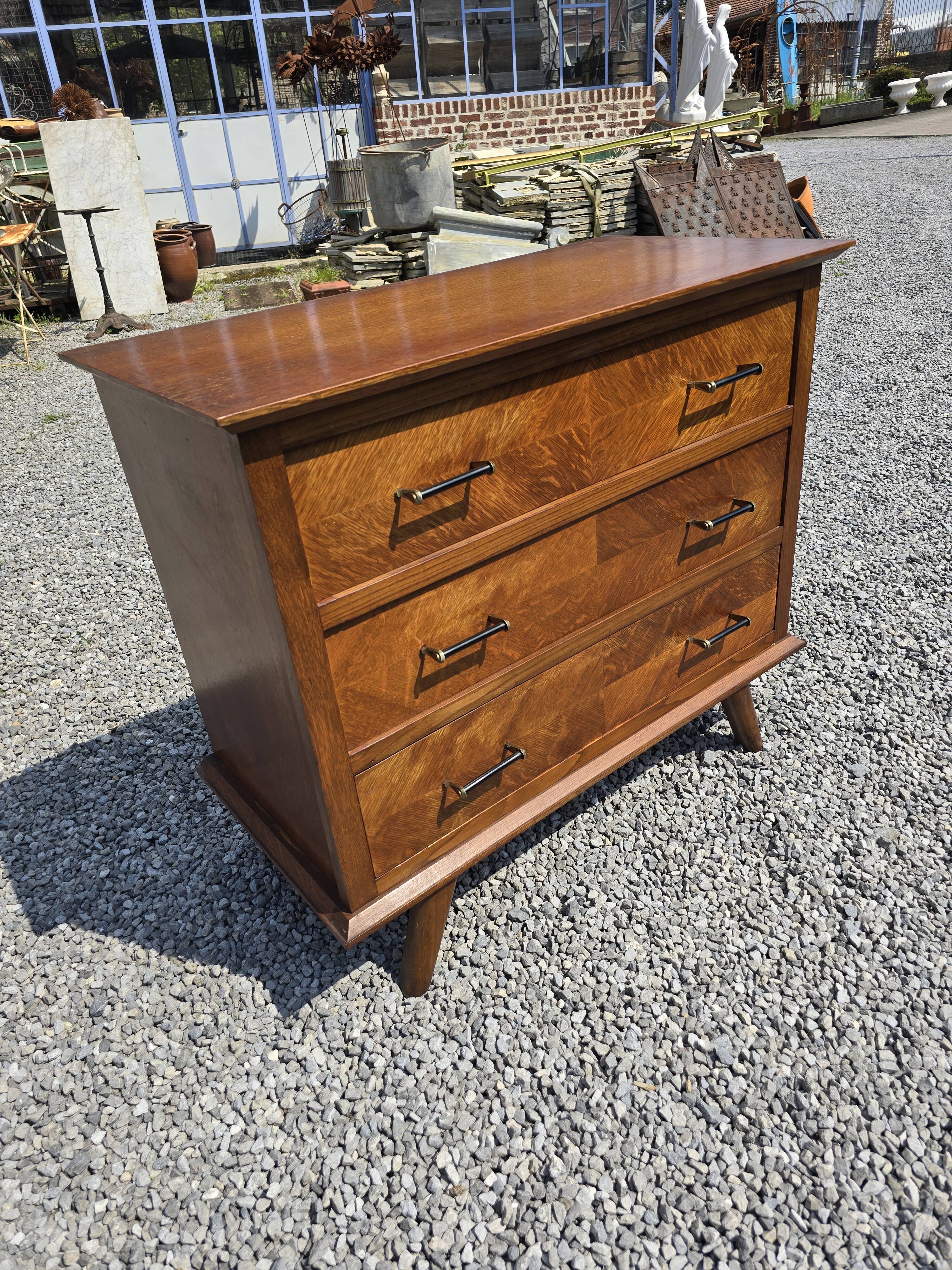 Commode vintage en chêne des années 60