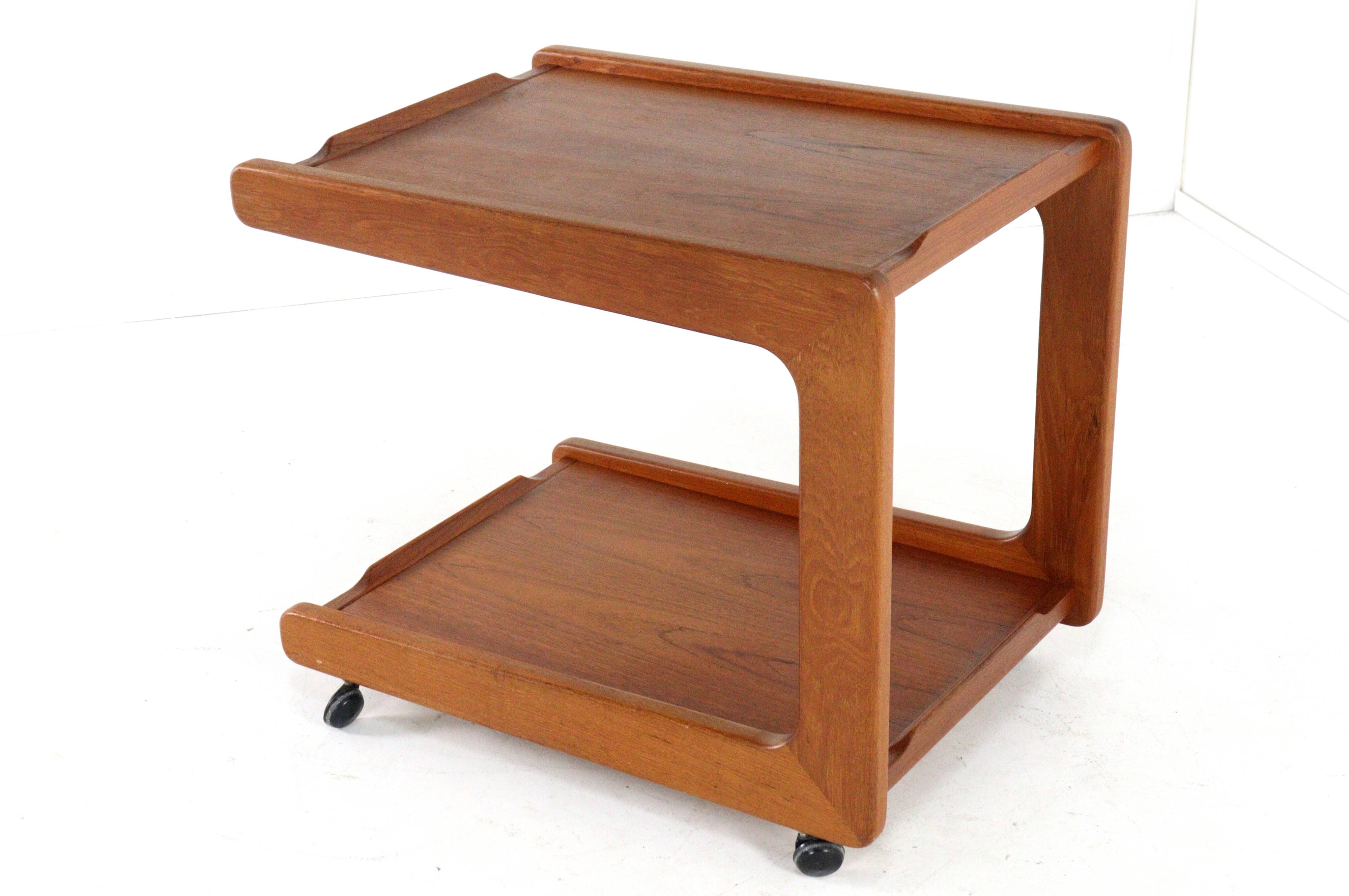 Danish design teak trolley - mid century modern