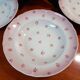 Set of 4 antique deep plates from St Amand in the "Vine Leaves" pattern.
