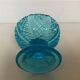 Blue moulded glass ring