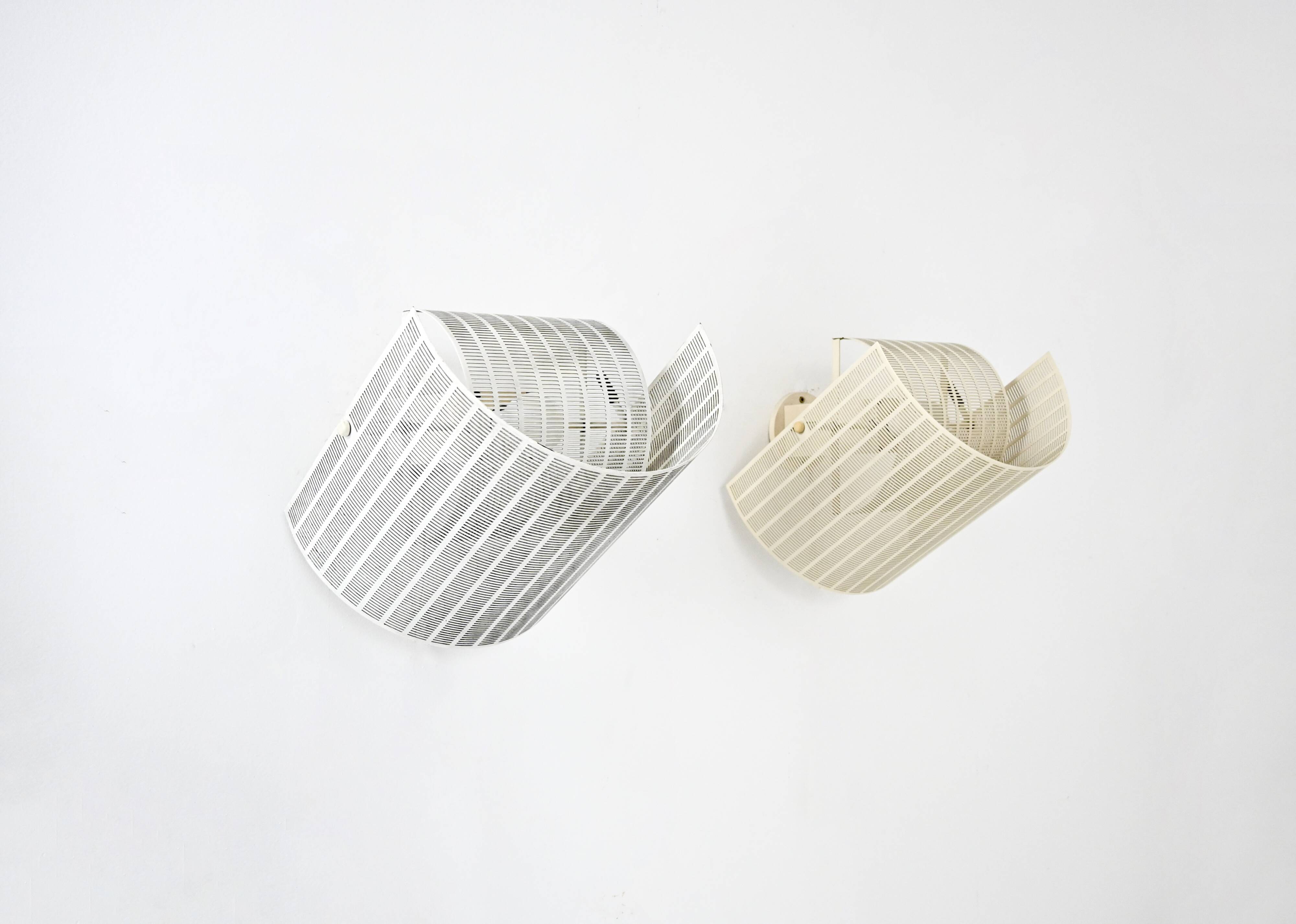 Pair of Shogun Wall Lights by Mario Botta for Artemide, 1980s.