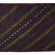 Turkish Kilim Yuruk Vintage 217x353 cm Geometric Green Blue Red