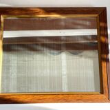 Art deco mirror 1920 wood and silver vintage