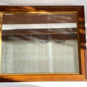 Art deco mirror 1920 wood and silver vintage