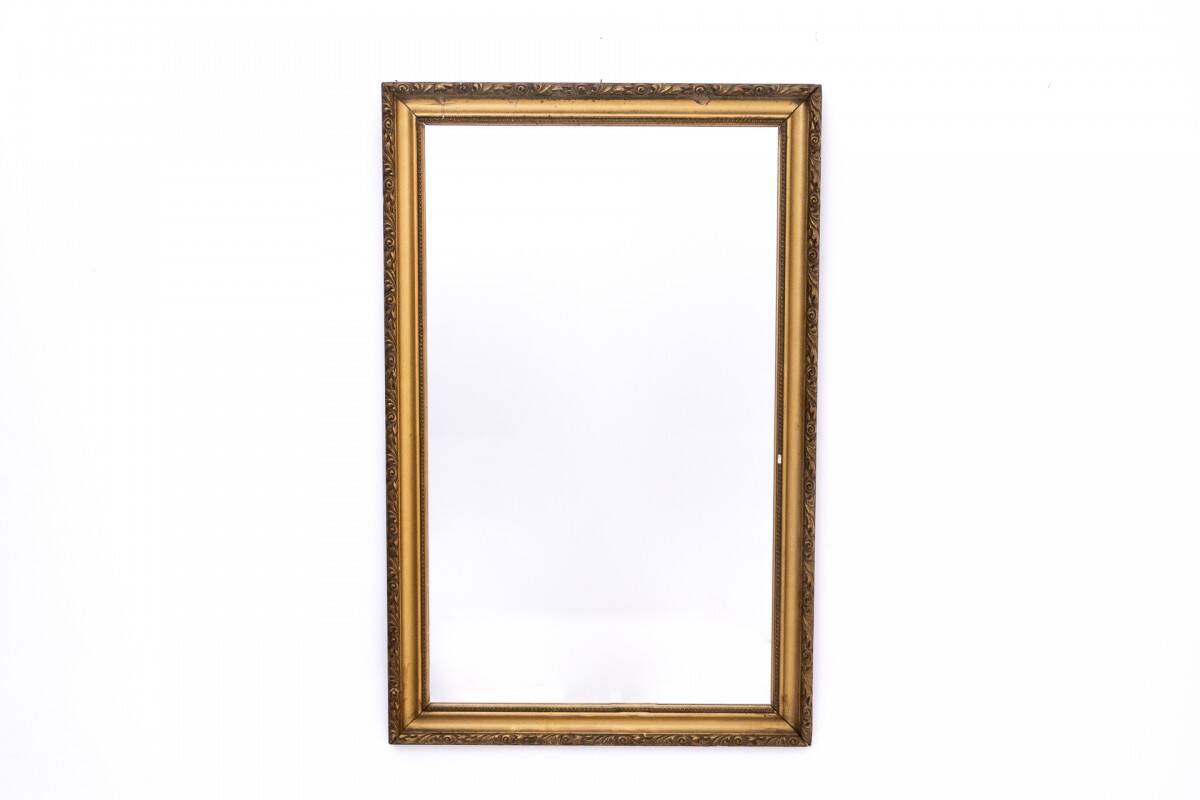 Mirror in gold frame, Western Europe.