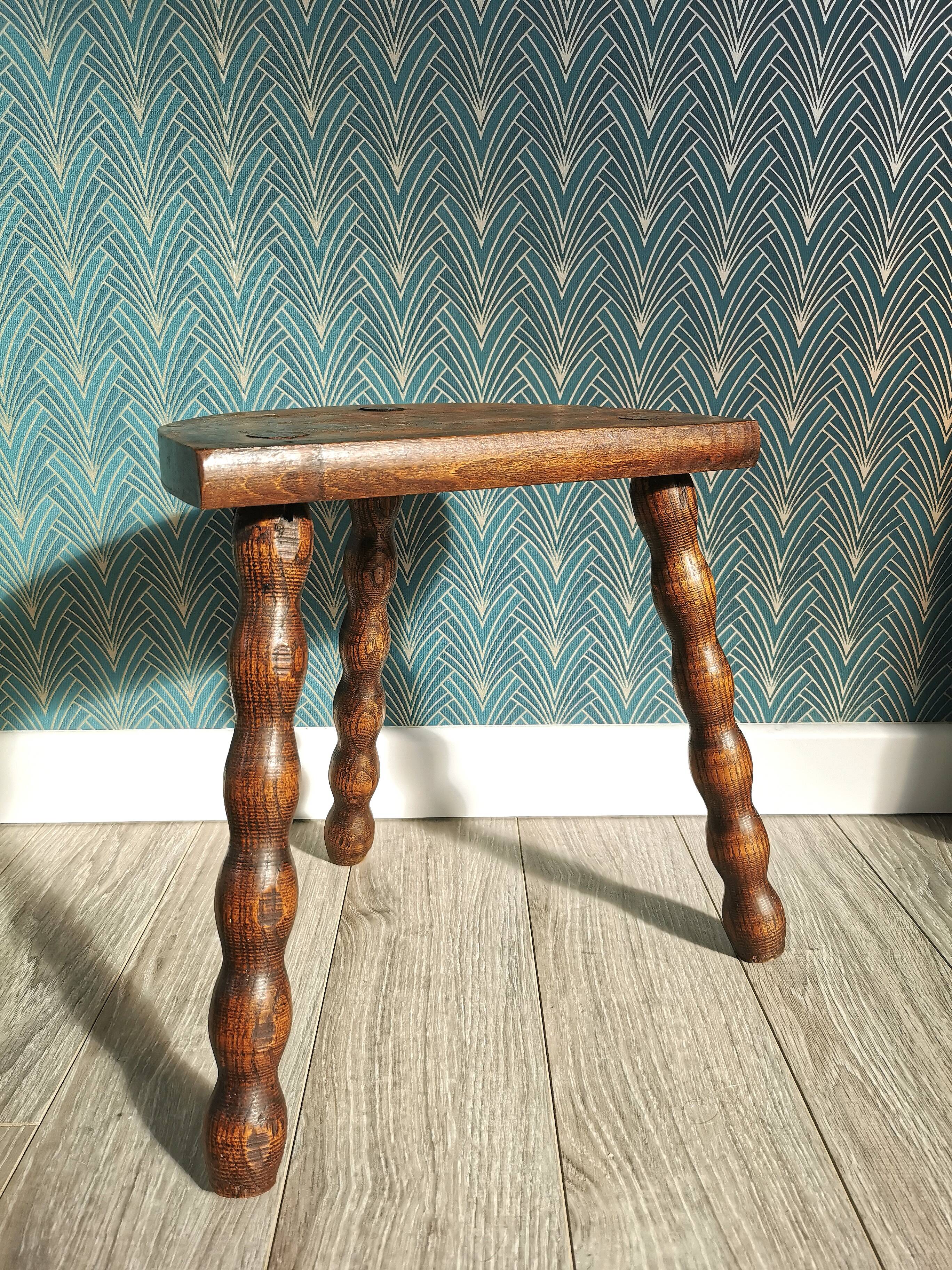 Vintage tripod stool