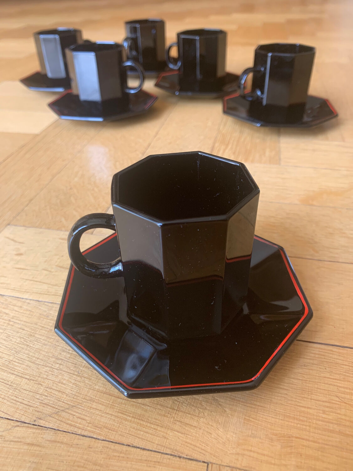 Geometric coffee cups