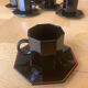 Geometric coffee cups