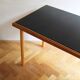 1960's Long Coffee Table with Black Opaxite Glass