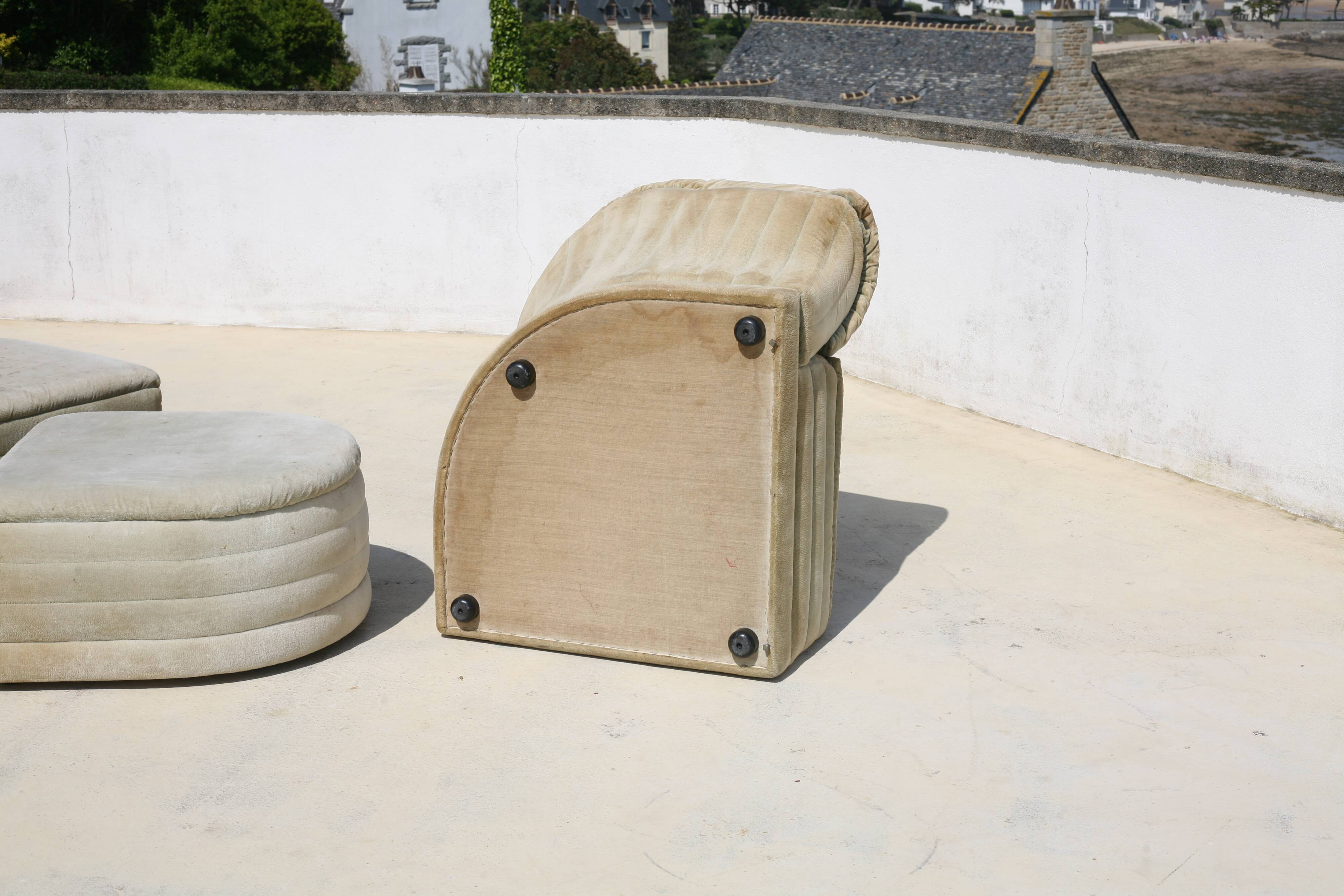 Modular sofa "waves". Roche-Bobois. France, circa 1970
