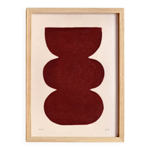 Peinture abstraite sur - rouge