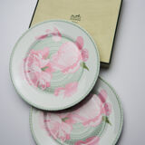 2 plates Hermès Peonies 27cm