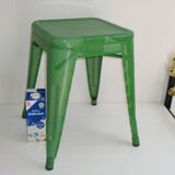 Perforated Metal Industrial Stool, Andriot for Tolix, France