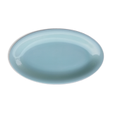 Plat ovale bleu