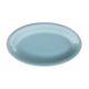 Blue oval dish