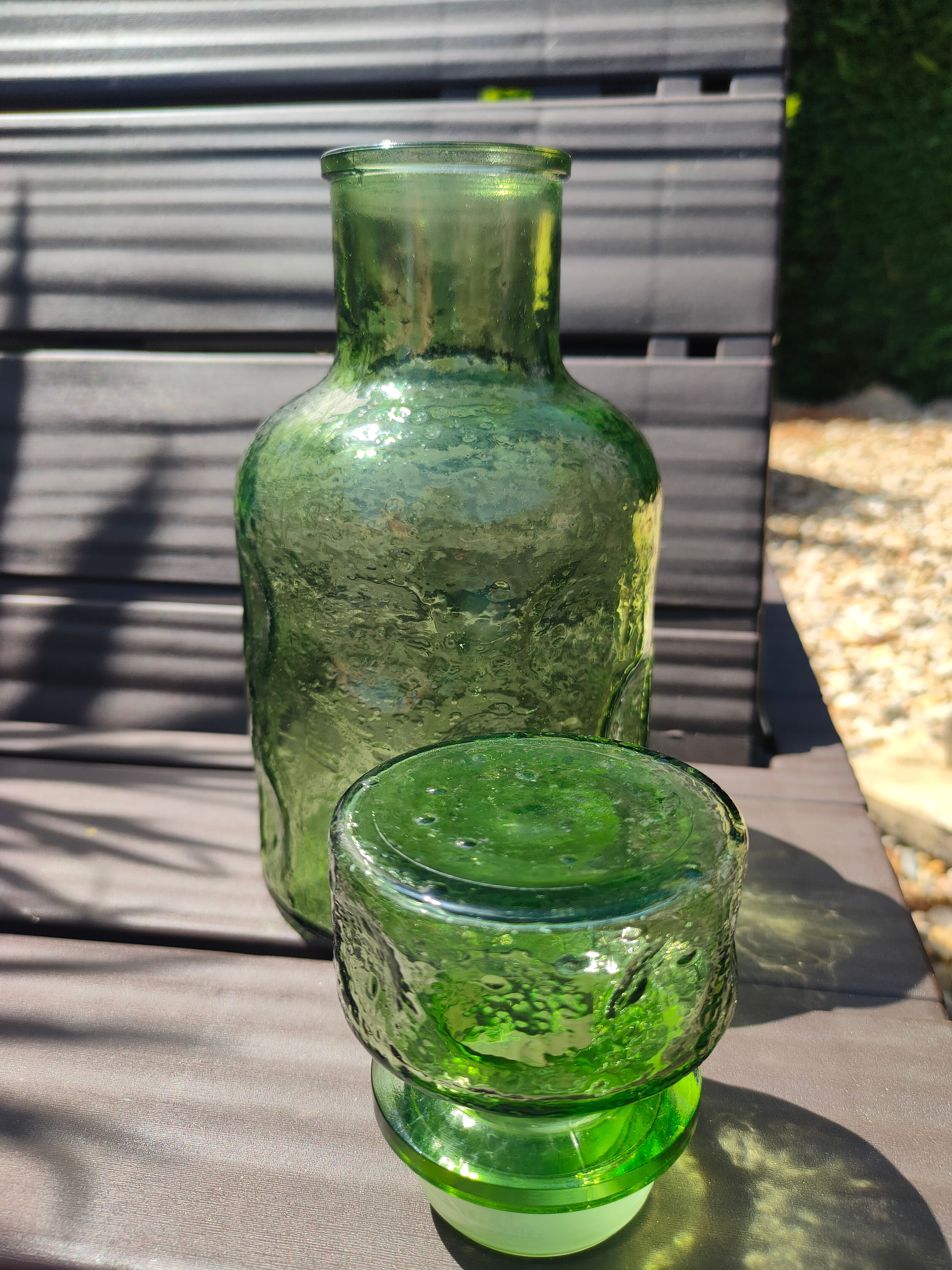 Bouteille en verre vintage