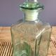 Carafe en verre verte