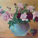 Tableau bouquet peinturez l’huile