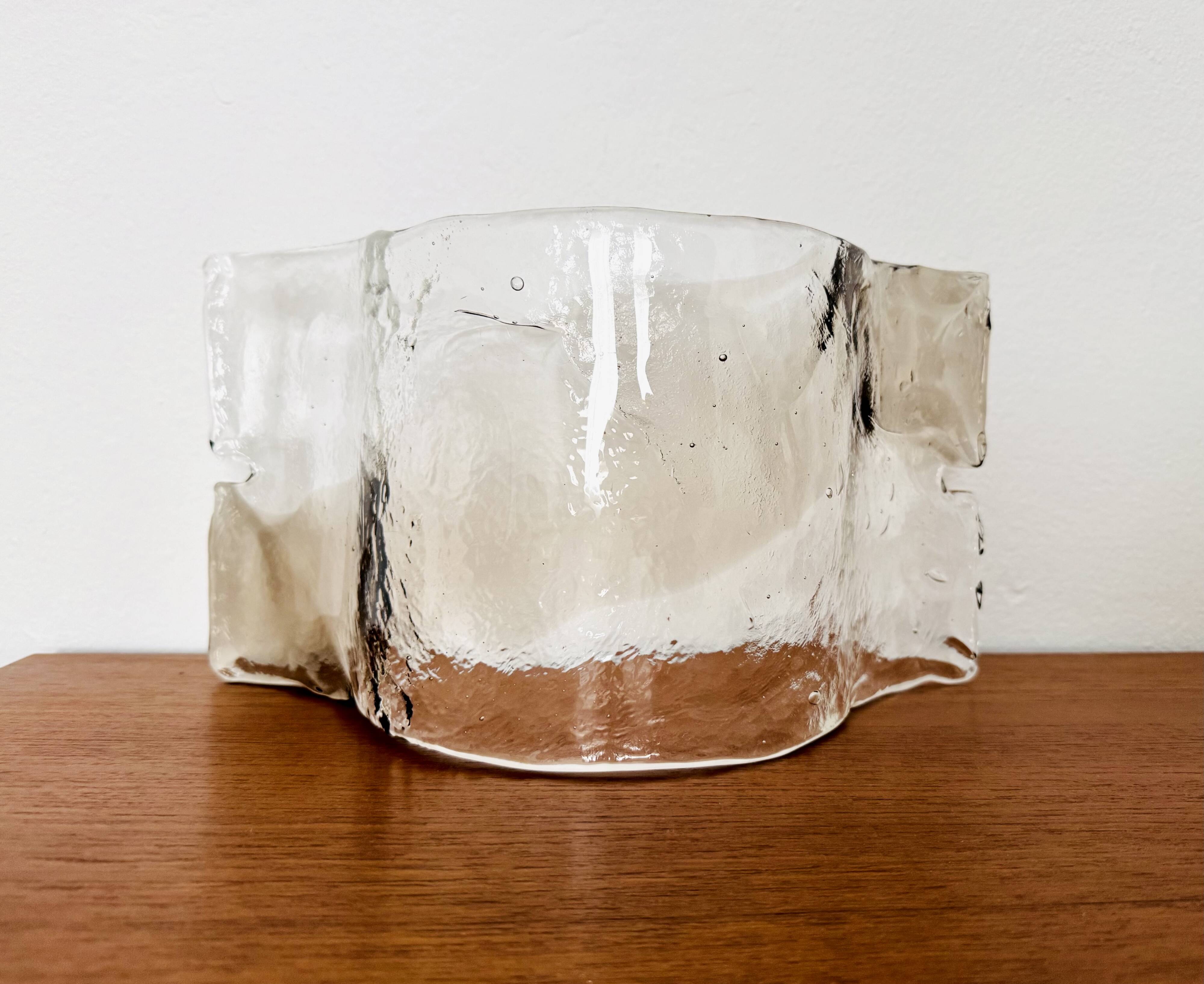 Murano Glass Wall or Ceiling Lamp by Carlo Nason for Mazzega