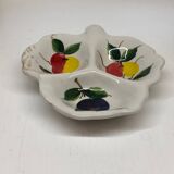 Leaf-shaped aperitif dish in fine Italian earthenware