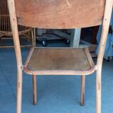 Metal and vintage wood chairs