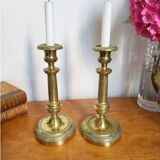 A pair of Gilt Bronze Candlesticks