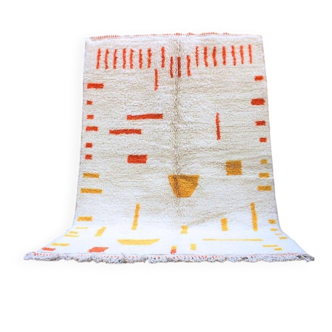 Moroccan wool rug from Oued Zam, colourful patterns, size 150 x 250 cm.