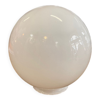 Globe abat jour en verre blanc