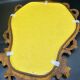 Carved wood mirror
