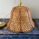 Vintage suspension in electrified braided wicker to nine