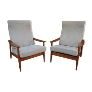 Paire de fauteuils scandinaves