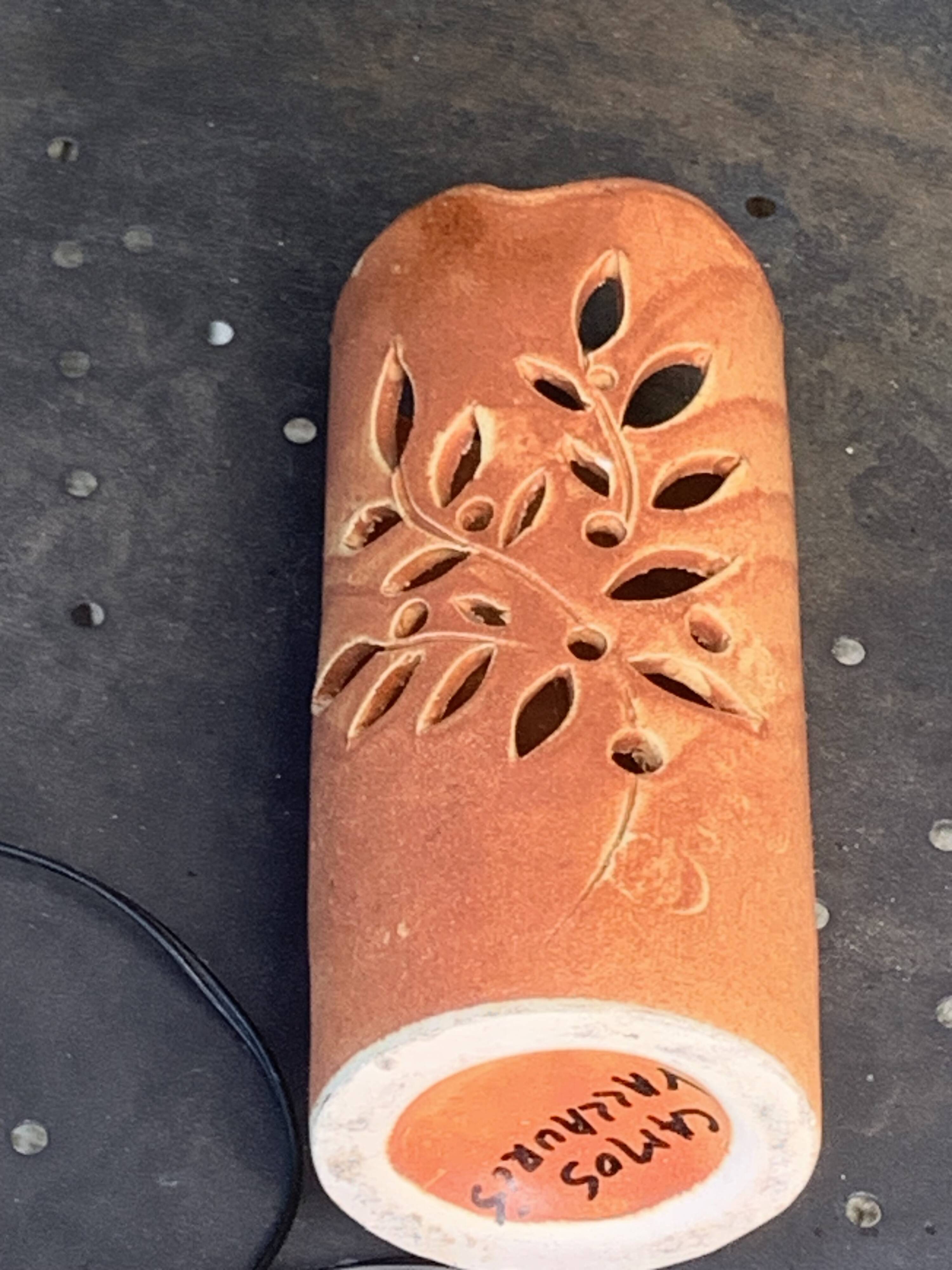 Vintage ceramic night light from Ateliers Camos Vallauris.