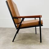 Armchair 50s metal and wood