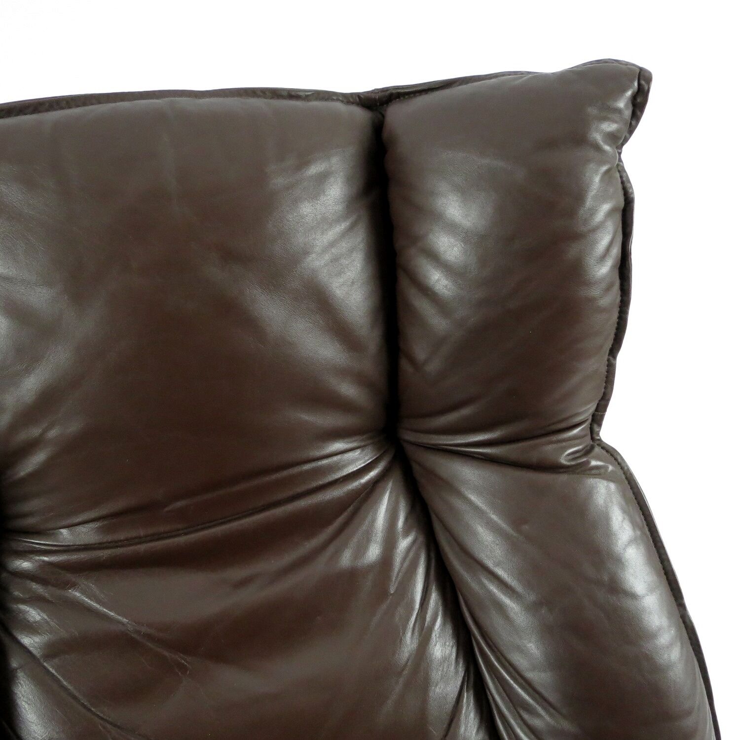 Dutch leather lounge chair from Leolux, 1970s
