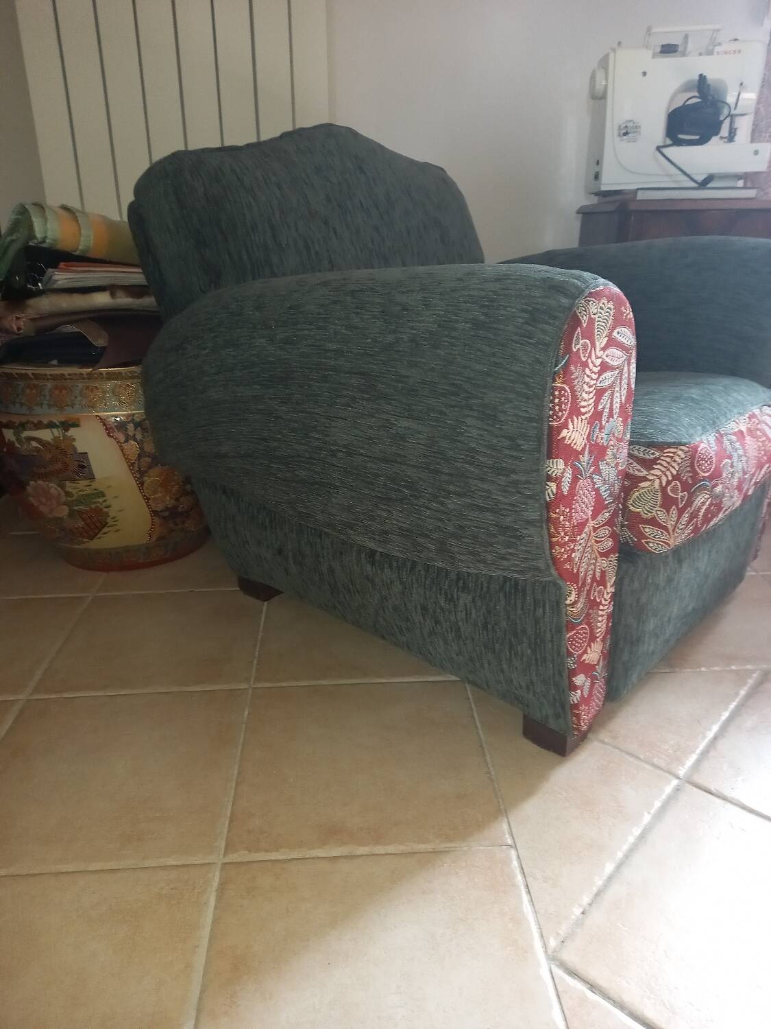 Restored vintage armchair from the 1940s-50s – provenance Nadia Barentin