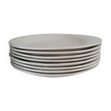 8 Gien ivory plates