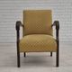 1950s, Danish design, armchair in original condition, furniture cotton/ wool fabric.