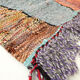 Tapis berbère Kilim Boucherouite graphique multicolore 287x152cm