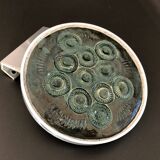 Ceramic and aluminum door handle, France 1970
