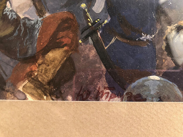 Suite de trois aquarelles signées, début XXe