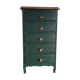 Chiffonnier 5 sage green drawers