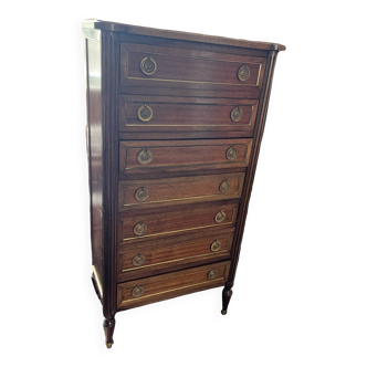 Antique mahogany chest of drawers – Louis XVI style – Early 20th century