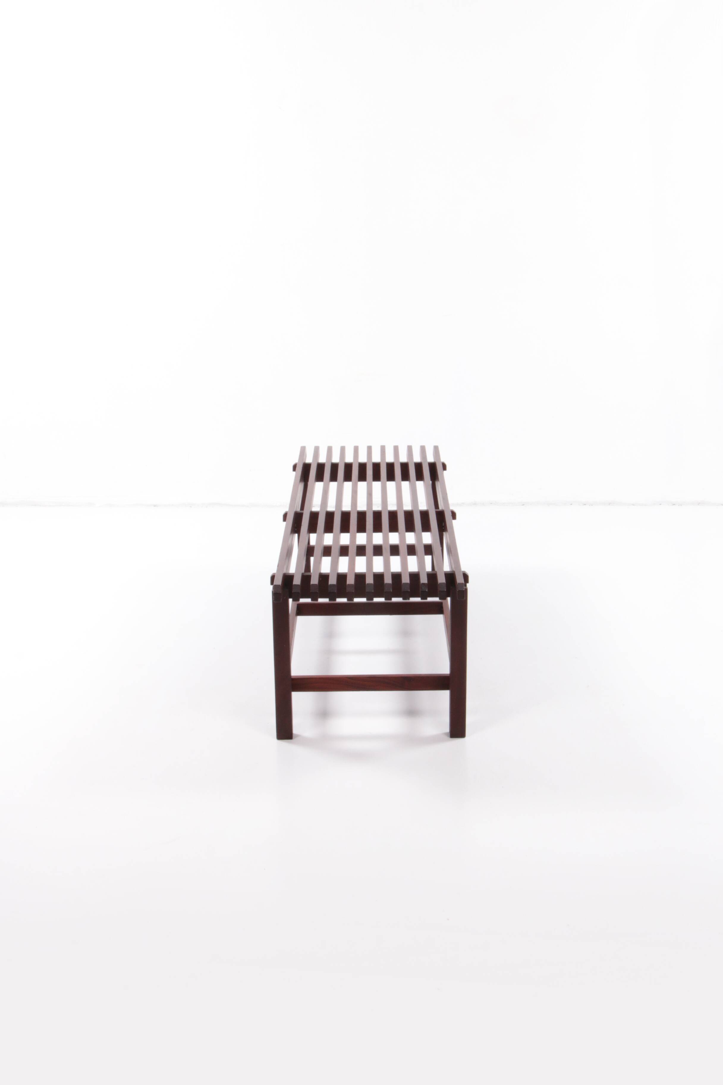 Vintage Wooden Bench, Italian Design 1960