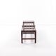 Vintage Wooden Bench, Italian Design 1960
