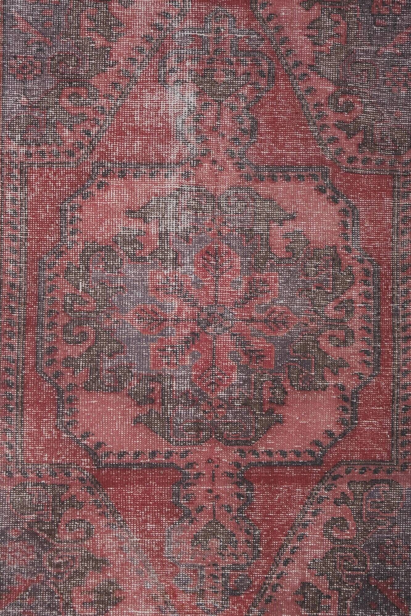 Vintage Turkish Oushak rug 124x201 cm