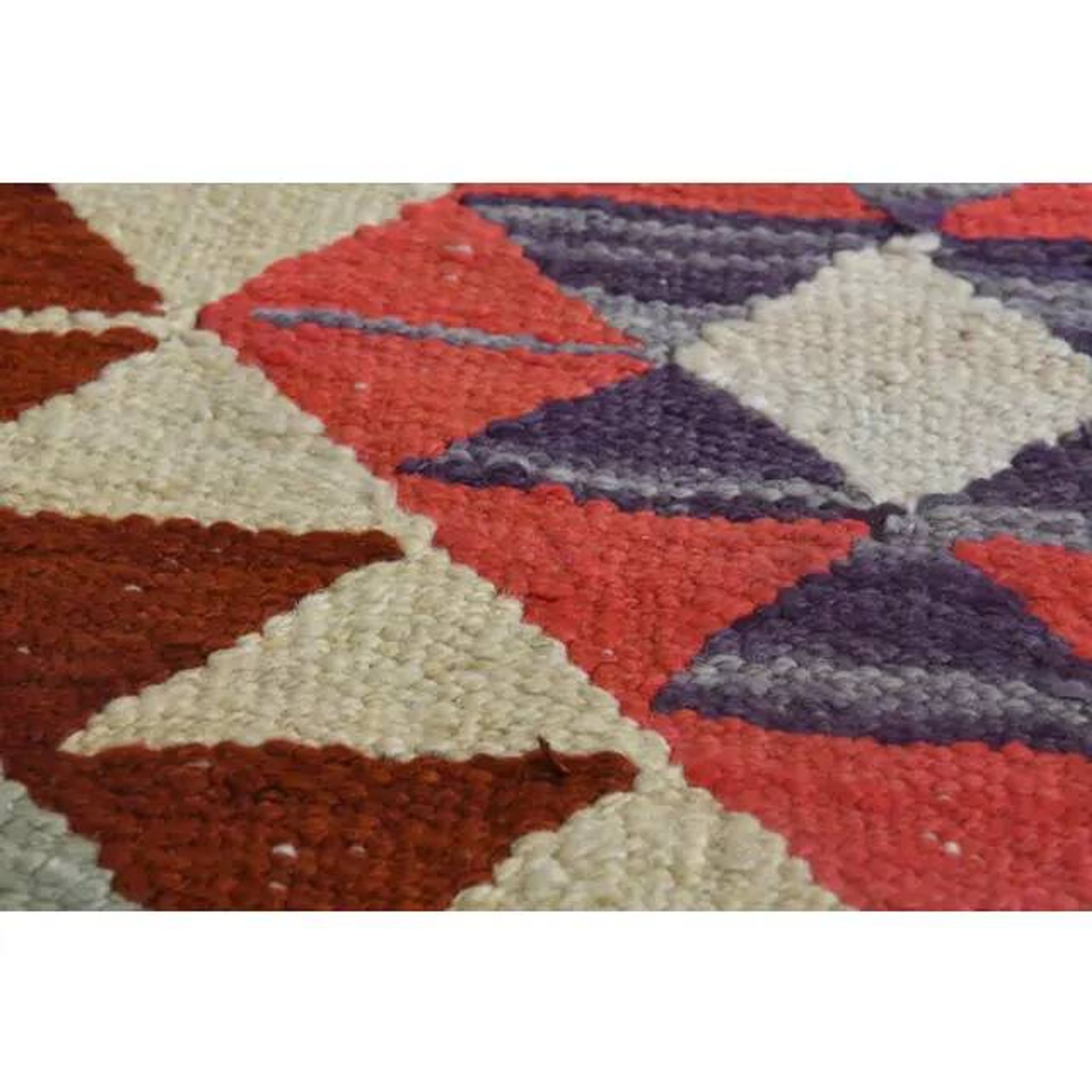 1970s Turkish Oushak Handmade Wool Cotton Beige Runner Rug 89x344
