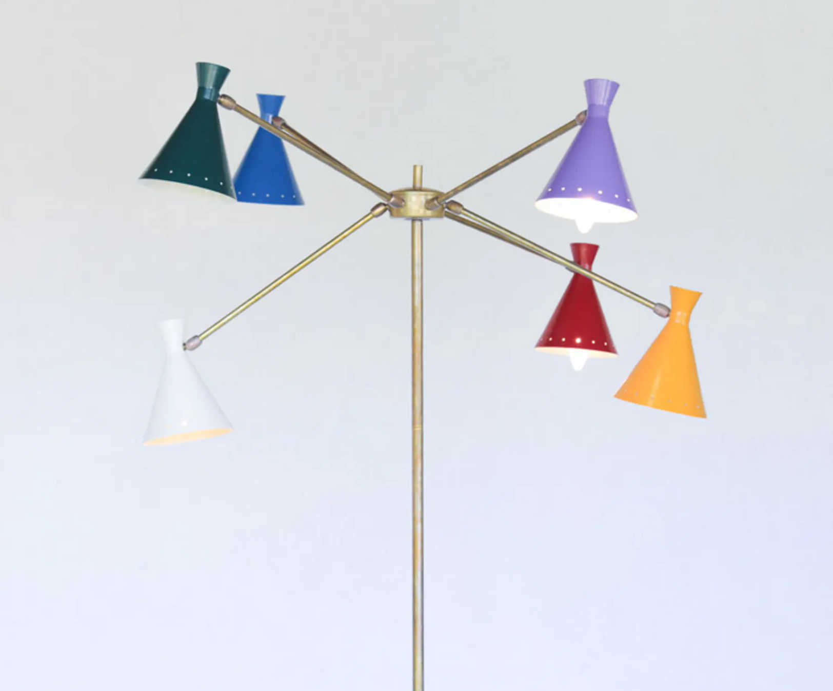 Italian lamppost 6 branch